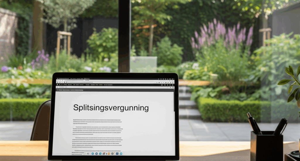 een splitsingsvergunning aanvragen