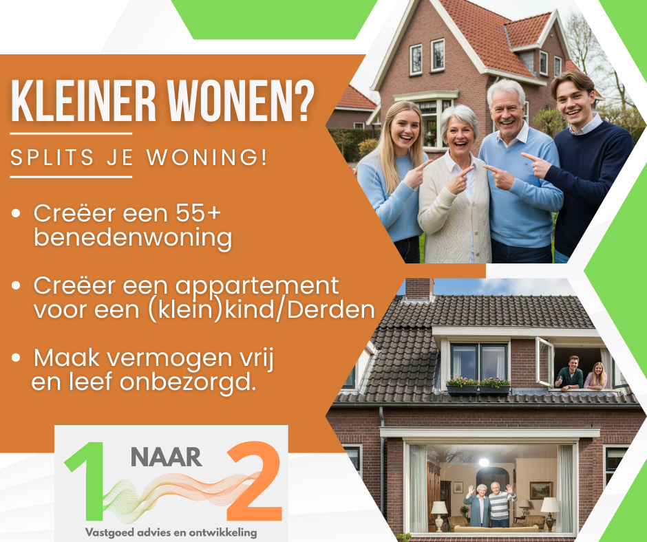 kleiner wonen, splits je woning en blijf wonen waar je woont